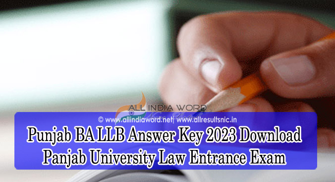 Punjab BA LLB Solution Key 2023 Download
