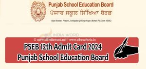 Punjab Board 12th Class Admit Card 2024 Download PDF
